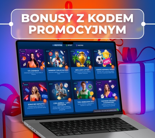 dostępne bonusy według kodu promocyjnego