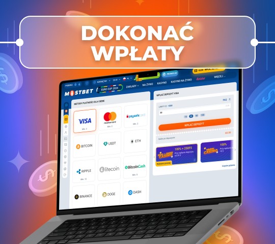 proces dokonywania wpłaty na konto