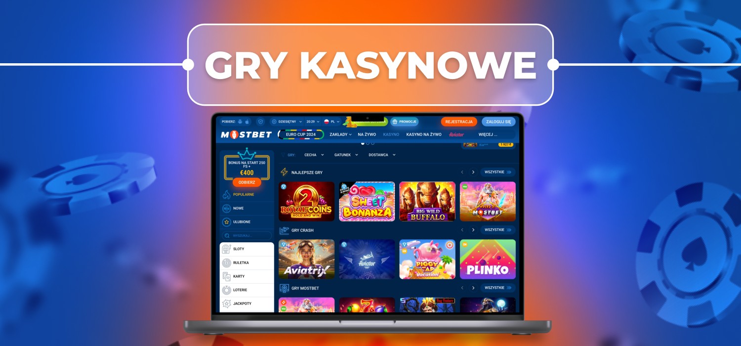 różnorodność gier dostępnych w kasynie online mostbet